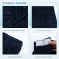 thumbnail image 4 of Men's Sauna Kilt with Pocket, Men's Sauna Towel with Practical Pocket, Wearable Bath Towel for Men, Adjustable Sauna Towel, Shower Towel with Elastic Waistband and Nylon Fastener Tapes, 4 of 6