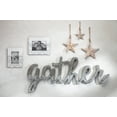 thumbnail image 2 of Lone Elm Studios 95031EC Assorted Hanging Engraved Mango Wood Stars, Brown - Set of 3, 2 of 2