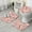 Pink Christmas Nutcracker, variant on Pink Christmas Tree Pattern Bathroom Rugs Sets 3 Piece,Toilet Cover Set,Absorbent Non Slip Bathroom Mats Sets with U-Shaped Contour Rug Toilet Rug Set