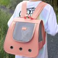 thumbnail image 5 of Wekity Pet Outing Backpack,Cat Backpacks for Carrying,Dog Carrier Backpack,Fully Ventilated Mesh Adjustable Portable Backpack,Pet Backpack for Traveling,Dog Carrier Bag for Hiking Walking Cycling-0619, 5 of 5