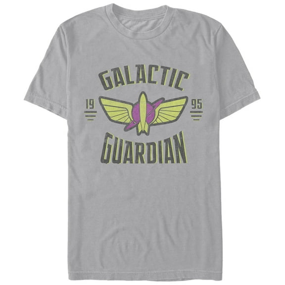 Men's Toy Story Galactic Guardian 1995  Graphic Tee Silver Small