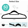 thumbnail image 2 of Velvet Hangers, 30 Pack Black Velvet Non Slip Felt Hangers with 360 Degree Swivel Hook for Suits, Coats, Jackets, Pants, and Dress Clothes, 2 of 4