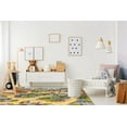 thumbnail image 2 of KC Cubs | Flintstones Bedrock Road Map Educational Learning & Game Area Rug Carpet for Kids and Children Bedrooms and Playroom, 2 of 6