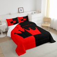 thumbnail image 3 of Red and Black King and Queen Comforter Set for Couple Wedding Gifts, Crown His and Hers Bed Comforter Set for Husband and Wife Romantic Valentine's Day Bedding Mr Mrs Quilt for Adults(Full Size), 3 of 6