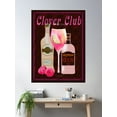 thumbnail image 2 of Clover Club Vintage Cocktail Poster Club Regency Style,Lettering Vintage Poster Wall Art, Modern Wall Decor For Living Room Bedroom, 16x24 UNFRAMED, 2 of 3