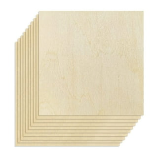 10pcs 20x20x0.2cm Basswood Sheets Unfinished Wood Board, Rectangle