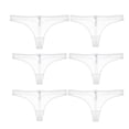 thumbnail image 4 of Varsbaby Women's Thongs, Low Waist See Through Panties Cotton Crotch Lace Mesh Thongs for Women, 4 of 5