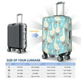 thumbnail image 6 of Balery Luggage Cover White Geese and Flower Print Suitcase Covers for Luggage Elastic Washable Suitcase Protector Fits 18-32 Inch Luggage-Large, 6 of 9