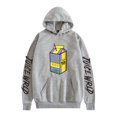 thumbnail image 1 of PH DOUBLE L  juice Hoodie Wrld Pullover Rapper Hip Hop Street Casual Sweatshirt,Gray,M, 1 of 6