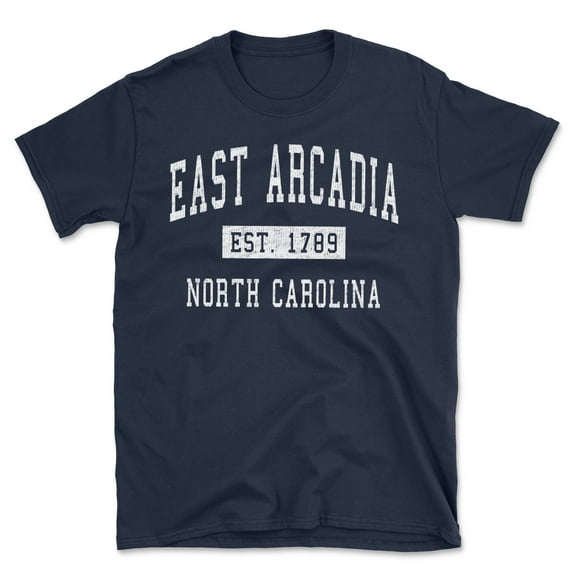 East Arcadia North Carolina Classic Established Men's Cotton T-Shirt