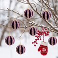 thumbnail image 4 of 3.15in Foam Christmas Ball Hanging Ornaments, Lightweight Decorative Tree Baubles for Holiday Party, Home and Mantel Decor., 4 of 6