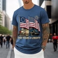 thumbnail image 4 of 250th Anniversary Usa Shirt Mens T-Shirts Short Sleeve Vintage 250 Years American 1776-2026 250th Birthday Usa T-Shirt Big & Tall Athletic Fit America Pullover Streetwear, 4 of 6