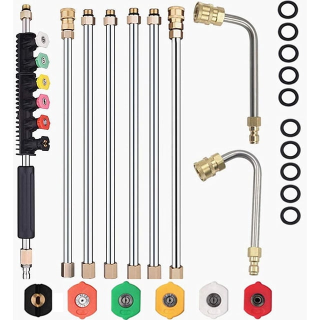 Varilla extensible para lavadora a presión Selkie, 3 m, acero inoxidable