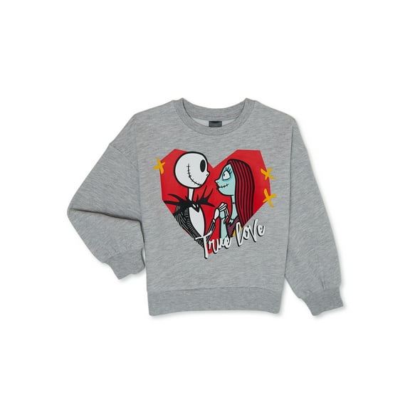 Nightmare Before Christmas Girls Long Sleeve Sweatshirt, Sizes XS-XL