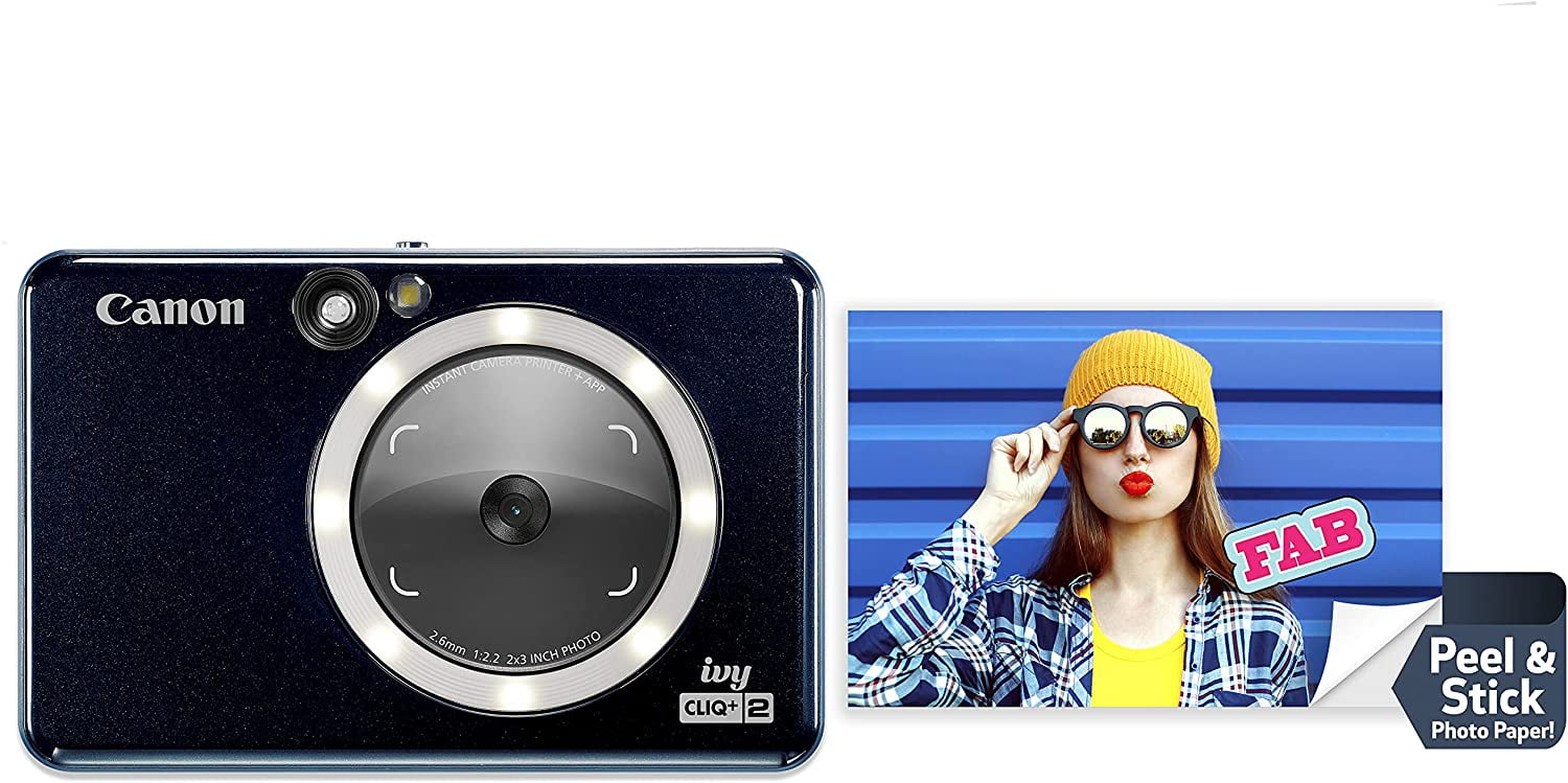 Canon Ivy Cliq 2 Instant Camera Pirnter App Rose Gold Walmart Com