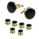 thumbnail image 1 of Gemelos y tachuelas para hombre, juego de gemelos y tachuelas para camisa de esmoquin para hombre, gemelos de latón y tachuelas para camisa para boda/banquete/ceremonia/negocios (8 piezas) ShuxiuWang  1327537079248, 1 of 5