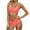 A_Watermelon Red, variant on MGDXOX Two Piece Bikini Sets for Women High Waisted Bikini Push Up Swimsuit Halter Wrap Criss Cross Fashion Bathing Suit Army Green S