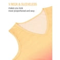 thumbnail image 6 of PULLIMORE Womens Gradient Tank Tops V Neck T Shirts Sleeveless Summer Casual Loose Tee Blouse (2XL, Yellow), 6 of 10