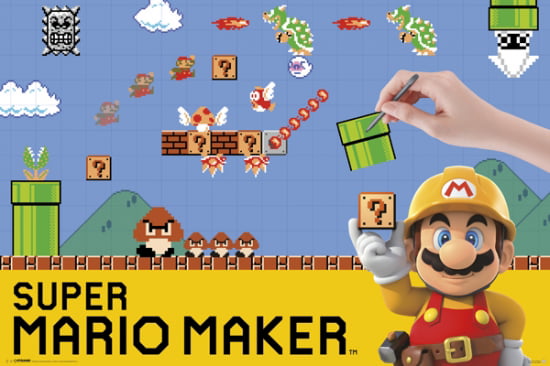 Super Mario Maker poster print