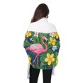 thumbnail image 4 of FORMRS Womens Scarf Winter Soft Long Big Warm Shawls Wrap Tassel Scarves, Pink Flamingo Pattern, 4 of 9