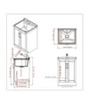 thumbnail image 3 of Simpli Home Kyle Armoire Lavabo de Lessive 24 Pouces en Blanc, 3 of 11