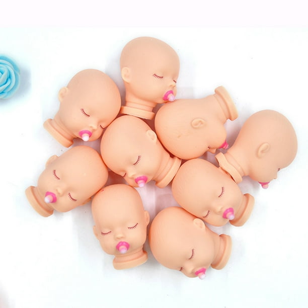 20pcs DIY Doll Heads Keychain DIY Accessory Handmade Doll Heads