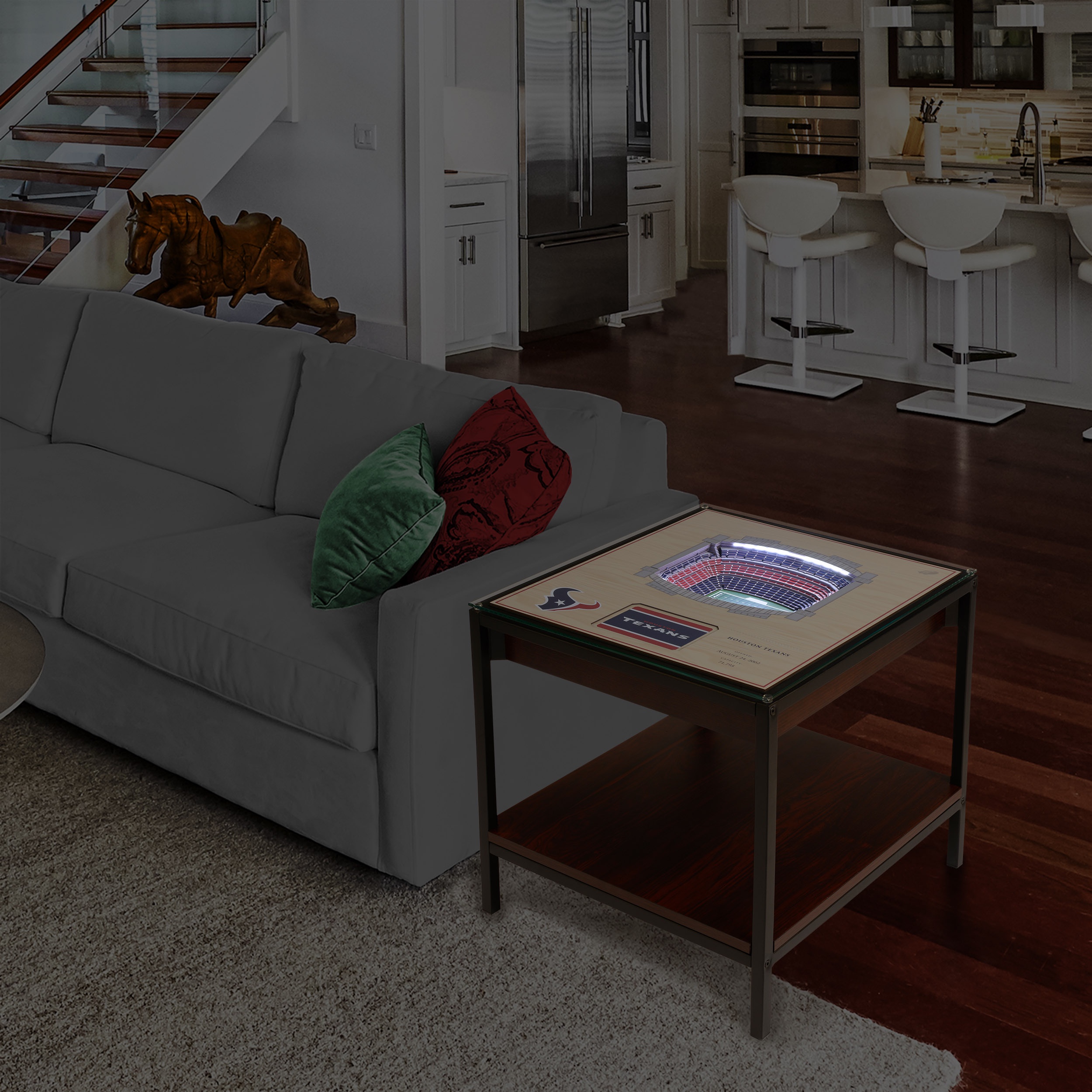 Houston Texans 25-Layer StadiumViews Lighted End Table