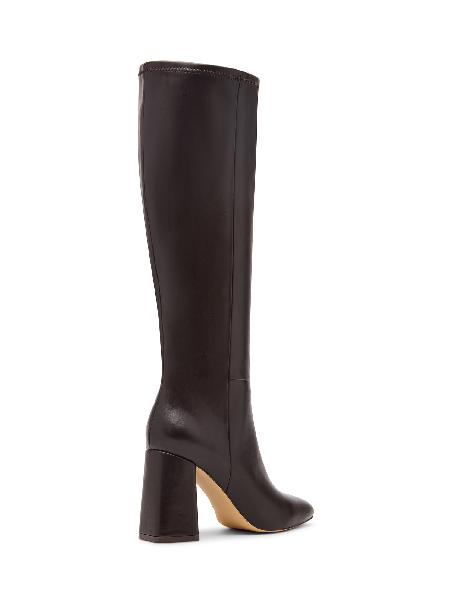 Madden Girl Women's Wesley Block Heel Tall Shaft Boot (Wide Calf Available)