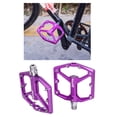 thumbnail image 3 of Pedales de bicicleta de montaña Pedales de Pedales de pna de bicicleta de aluminio 9/16 "Rodamiento seldo antideslizante para - Púrpura Sunnimix pedales de bicicleta de montaña, 3 of 8