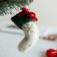 thumbnail image 6 of Christmas Felt Decoration Pendant Sew Snow Christmas Tree Snowflake Socks Accessories Handmade DIY Small Gift Ornaments Hangings (mix,6pcs), 6 of 6