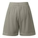 thumbnail image 4 of MKLEKYY Pantalones Cortos de Vestir de Cintura Alta para Mujer con Pliegues, Bolsillos Laterales y Espalda Elástica, Cómodos, Transpirables, Informales, para Viajar, Verano, Primavera y Otoño., 4 of 4
