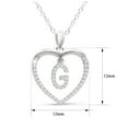 thumbnail image 6 of SuperJeweler Letter G Initial Necklace In Sterling Silver, 1/5ct Diamond, 16 Inches For Women, 6 of 6
