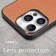 thumbnail image 4 of For iPhone 16 Pro Max Case Carbon Fiber Texture PU+PC+TPU Phone Cover - Green, 4 of 5
