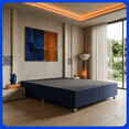 thumbnail image 1 of LASE Muebles Base para Cama Box Matrimonial Resistente para Colchón Tapiz Lino Oxford, 1 of 7