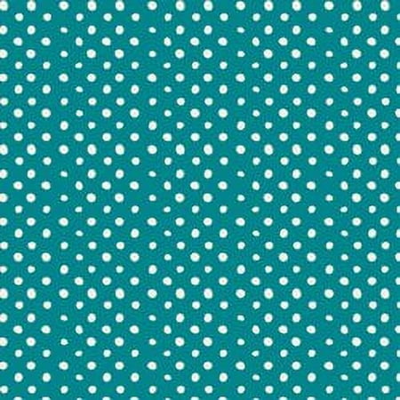 The Pioneer Woman 44" 100% Cotton Flea Market Dot Sewing & Craft Fabric 8 yd By the Bolt, Teal
