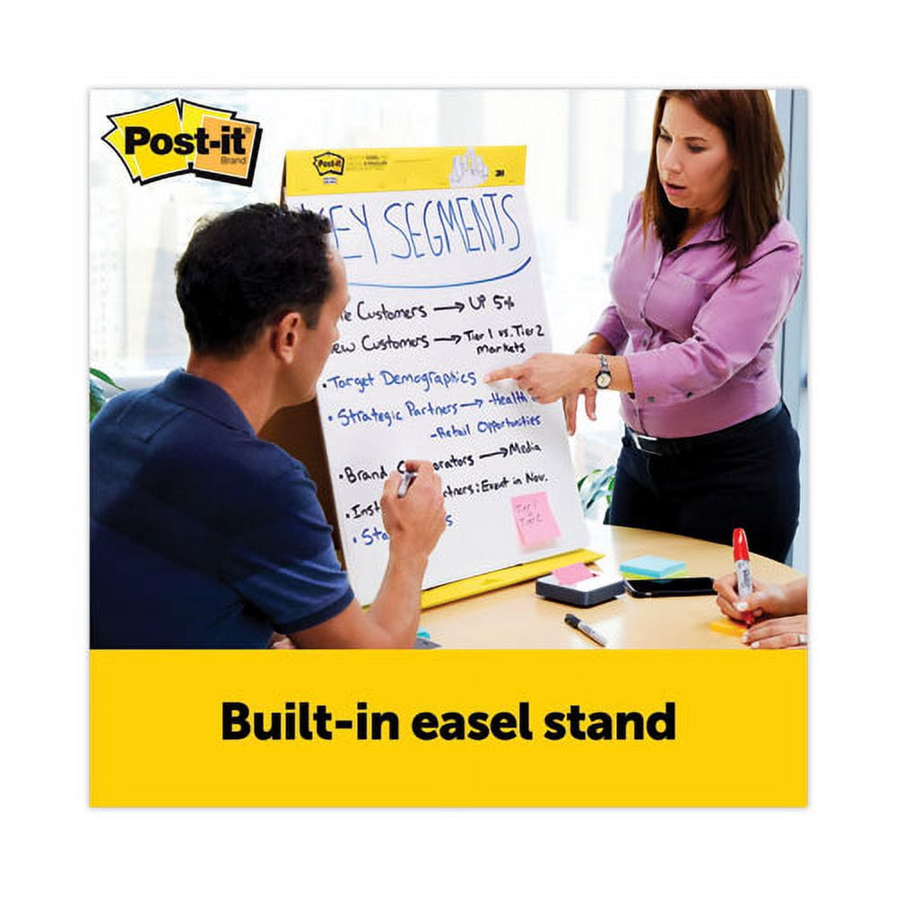 Self-Stick Original Tabletop Easel Pad, Unruled, 20 White 20 X 23 Sheets | Bundle of 10 Pads