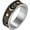 Silver & Gold, variant on 8mm Moon Star Sun Statement Ring Stainless Steel Boho Jewelry for Women Men