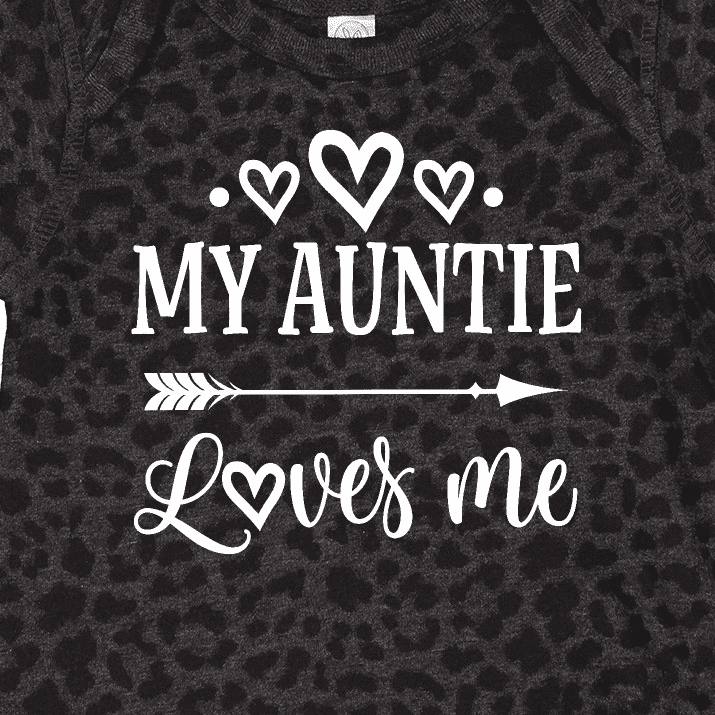 Inktastic Auntie Loves Me Baby Clothes Boys or Girls Baby Bodysuit