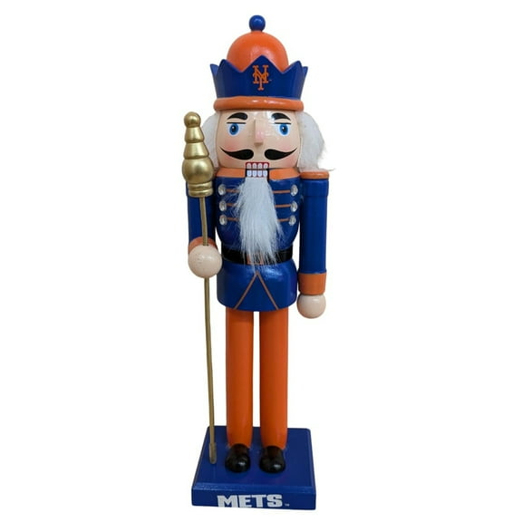 New York Mets 12" Wooden Nutcracker Statue
