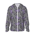 thumbnail image 1 of Vsdgher Sweat à Capuche Imprimé Papillons Violets pour Hommes Femmes, Protection Solaire à Manches Longues pour Course Natation-Moyen, 1 of 7