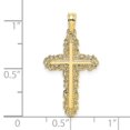 thumbnail image 3 of 10K Cross w/ Filigree Lace Trim Charm, 3 of 4