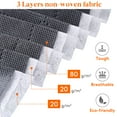 thumbnail image 4 of Lifewit Sac de Rangement pour Vêtements Grande Capacité avec Poignée Tissu Épais, 3 Pack, 90L, Gris, 4 of 5