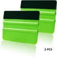 thumbnail image 1 of 2pcs Vinyl Felt Squeegee, Vinyl Squeegee with Plastic Felt Edge, Graphic Scraper Application Tool green, 1 of 5
