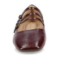 thumbnail image 3 of Journee Womens Darlin Multi Strap Square Toe Dress Flats, Widths Available, 3 of 9