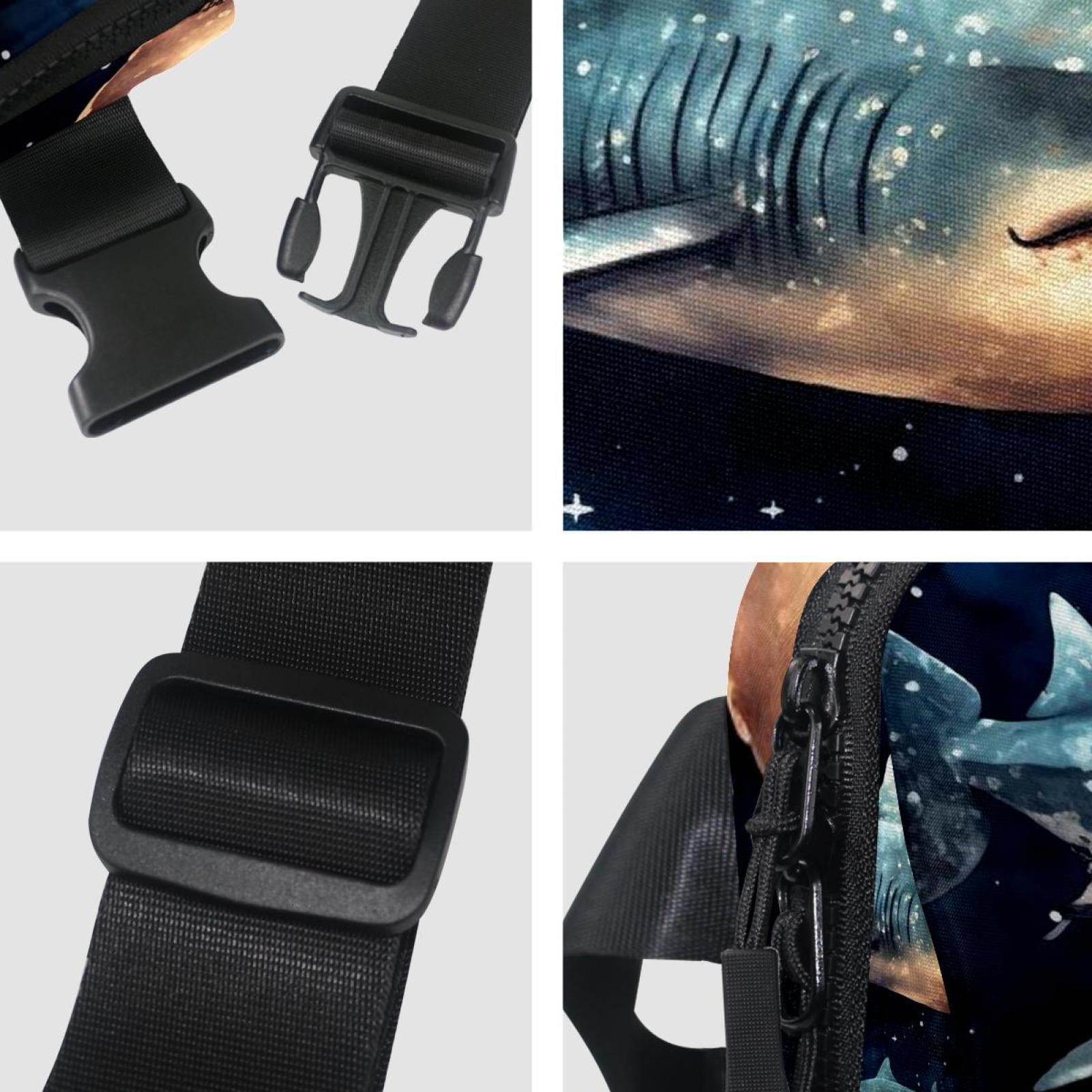 Star Shark Unisex Lightweight Adjustable Crossbody Bag with Extension Strap - Waist Pack, Waist Pack, Fanny Pack
