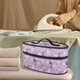 thumbnail image 2 of HELLHERO Blueberry Floral Pattern Travel Irons Carrying Organizer Travel Case Portable Travel Steamer Storage Bag Holder Organizer, Bag Only, 2 of 6