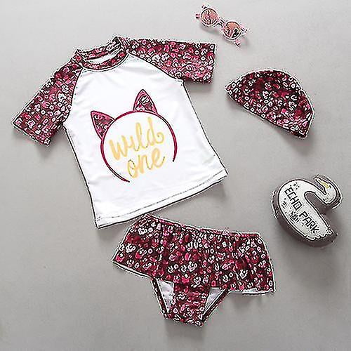Traje de baño para niñas nuevo traje de baño para niñas 2020 traje de baño estampado para niñas 2020 beachwear cz900a 110 ((4 - 5y)