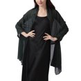 thumbnail image 2 of Fewfanhot Glitter Dot Chiffon Shawl Wrap, Long Sleeve Sheer Cardigan Cover Up for Women Evening Wedding Party Dress, 2 of 5