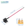 thumbnail image 3 of Unique Bargains 5 Set Universal Car Fuse Tap and Circuit Adapters 12V with 5A Standard Blade Type Fuses, 3 of 8