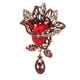 thumbnail image 2 of Broche de flores ANGGREK Retro con diamantes de imitación, 2 of 8